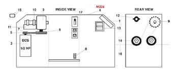 LiftMaster MS006 Aluminum Chassis (Frame) 1/4"