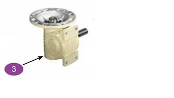 Ramset Gear Reducer size 43, Ratio 30:1, C-face Ramset Ram 100 800-02-03