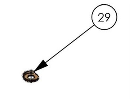 Doorking 68 2600-439 Washer Cup - Brass