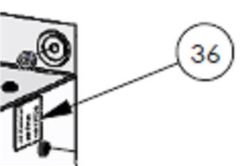 DoorKing 2599-038 Label Radio 9310