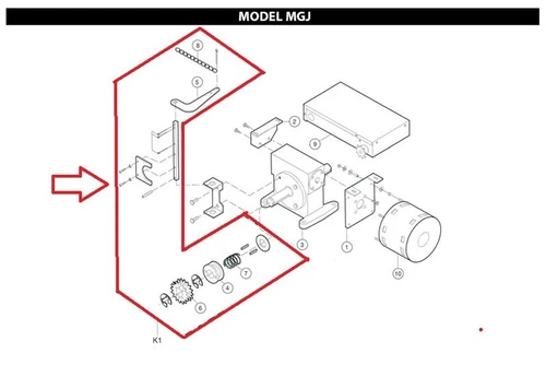 LiftMaster K75-12567 Disconnect Assembly Kit
