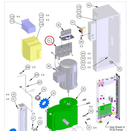 DoorKing 9550-240 Interlock Mounting Bracket