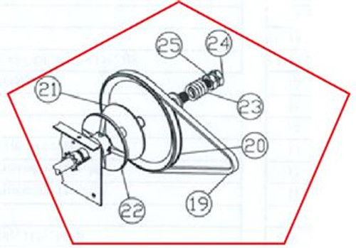 Allstar 190-105749 Drive Shaft Assembly, T (3/4 hp) for T operator