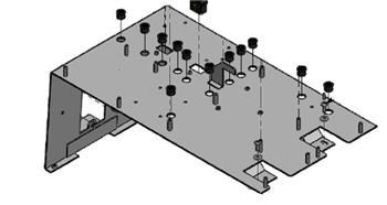DoorKing 2600-773 Bracket Board Mtg Panel 630