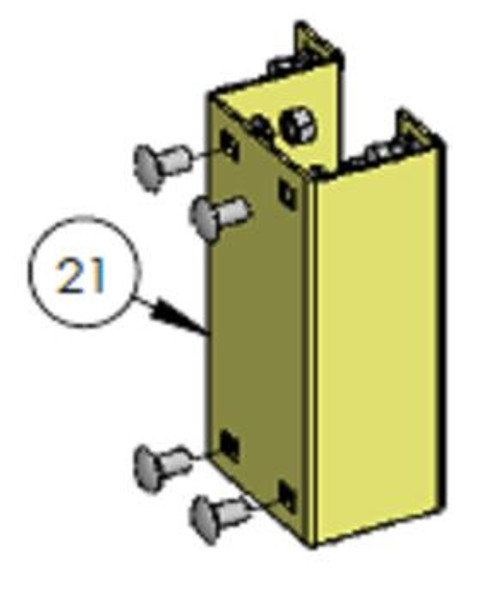 Doorking 21 Doorking 2600-971 Bracket Gear Box Left Mod 920