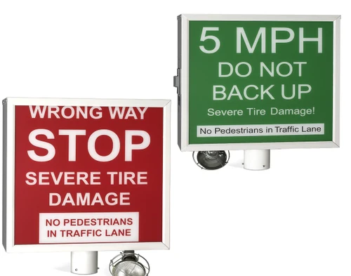 DoorKing 1615-080 Warning Sign W/Elect Cell