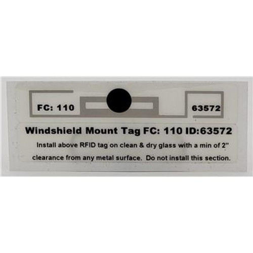 Controlled Products Infinity RFID Windshield Tag SC-WMT-002 (50 pcs minimum) Controlled Products Infinity RFID Windshield Tag SC-WMT-002 (50 pcs minimum)