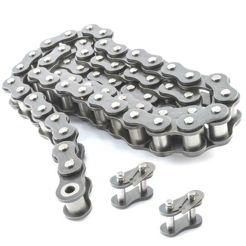 Chain #40SS Stainless Steel Roller Chain x 10 feet + Free Connecting Link Chain #40SS Stainless Steel Roller Chain x 10 feet + Free Connecting Link
