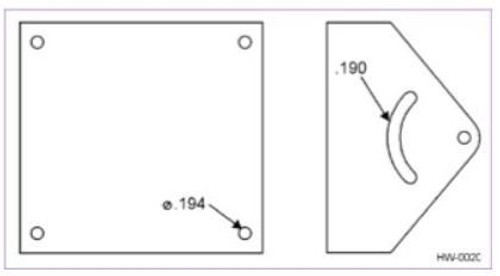Transcore 54-1620-001 wallmtbrckt for  10-4002-008 SmartPass4 readers Transcore 54-1620-001 wallmtbrckt for  10-4002-008 SmartPass4 readers