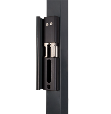 Locinox MODULEC-SA-E-9005 Surface Mounted Electric Strike, Fail Secure (Emissa), Black RAL 9005