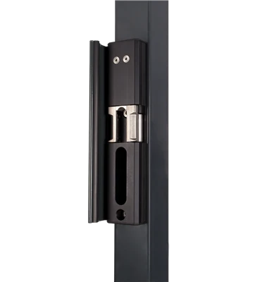 Locinox MODULEC-SA-R-9005 Surface Mounted Electric Strike, Fail Safe (Ruptura), Black RAL 9005