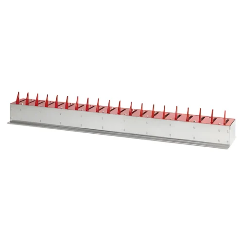 Doorking 1610-093 Spikes Flush Mount Heavy-Duty Yel 6-Ft Weighted with Lock Down