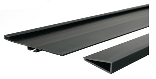 Miller Edge MC22-C7-K46 Mounting Channel Kit for 2-In. Double Angle Bottom Bars, PVC 46-in