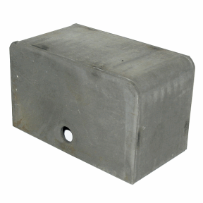 Jansen VGRBOX6STD Heavy Duty Weld-On Wheel Box for 6" V-Groove Wheels, 7" x 4" x 2-3/4"