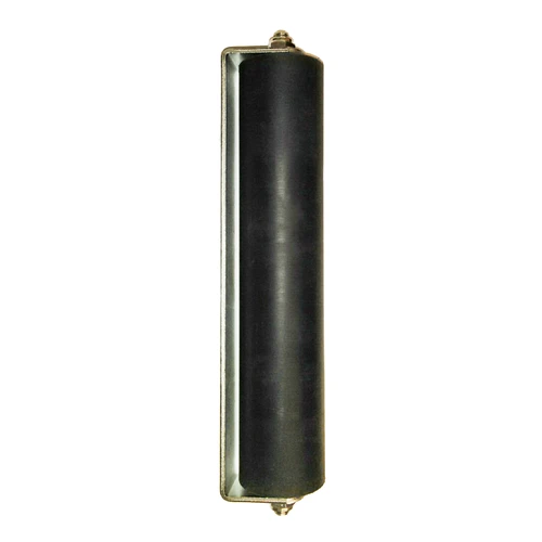Jansen GR12KTPLHDB 12" Heavy Duty Black UHMW Guide Roller with Bearings, Two 6" Rollers