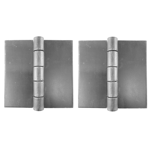 Jansen 18505X5PL Zinc Plated Heavy Duty Weld-On Butt Hinge, 5" x 5" x .177, Pair