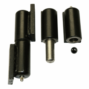 Jansen BHRD5 5" x 1" Round Ball Bearing Barrel Hinge with Weld Plates, 600 lb per Pair