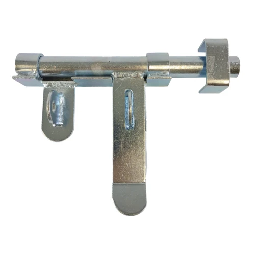Jansen GH103BIGPL Extra Big 1" Slide Bolt with Receiver, Zinc Plated, Padlockable