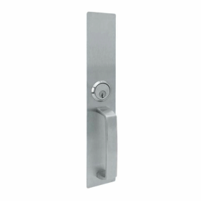 Cal-Royal 9800NL Outside Pull Trim with Cylinder for 9800 Series Panics, Satin Stainless