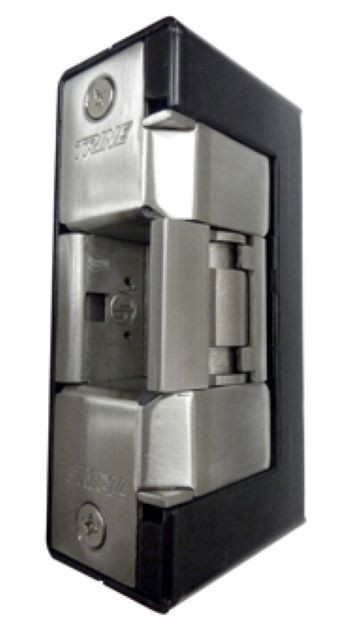 Trine EN400CMRP Outdoor Electric Strike Kit with Gate Box and Rim Panic Latch, 12/24 VDC