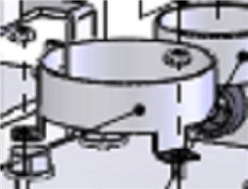 Doorking 21 2600-875 Capacitor Mounting Clamp Doorking 21 2600-875 Capacitor Mounting Clamp