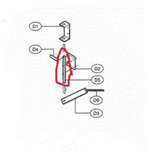 Liftmaster H5  11-10982  Disconnect Shaft Liftmaster H5  11-10982  Disconnect Shaft