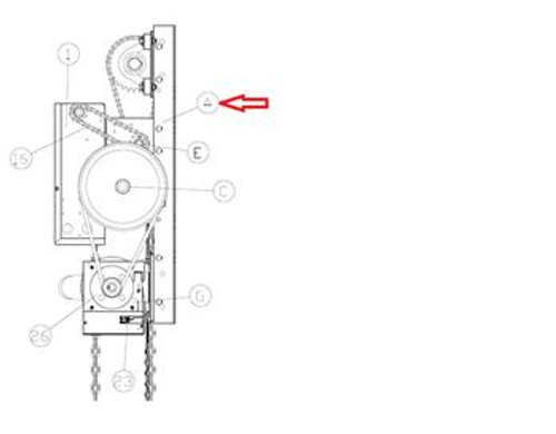 Allstar 190-109318 Frame assembly w/shafts, H for J/H operator Allstar 190-109318 Frame assembly w/shafts, H for J/H operator