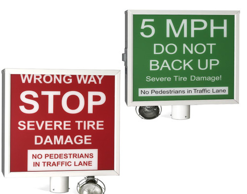 DoorKing 1615-080 Warning Sign W/Elect Cell