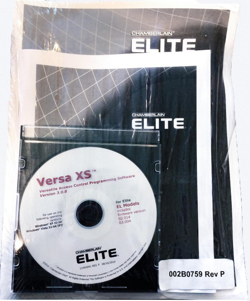Elite Software and Manual  VERSAXS10 Elite Software and Manual  VERSAXS10