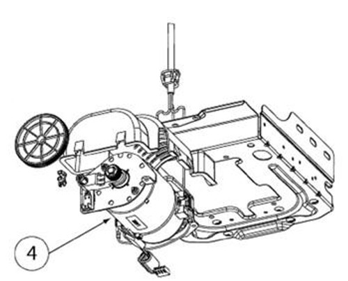 Genie 04-38631A.S Motor Assembly w/Opto-Luctor Genie 04-38631A.S Motor Assembly w/Opto-Luctor