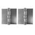 Jansen 18504X4PL Zinc Plated Heavy Duty Weld-On Butt Hinge, 4" x 4" x .177, Pair