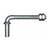Jansen GH110N Hinge Hanger Bolt, 1/2" x 4-1/2", with 2 Jam Nuts