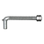 Jansen GH110NXL Hinge Hanger Bolt, 5/8" x 6", with 2 Jam Nuts