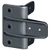 D&D TCGS1 Soft-Close Gate Stop for Vinyl Gates, Black