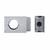 Keedex K-BXSGL234-2W Single Hole Weldable Lock Box, 2" Wide, 2-3/4" Backset, Steel