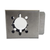 Keedex K-BXRHO Single Hole Weldable Lock Box for Schlage Rhodes Levers, 1-3/4" Wide, Steel