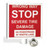Doorking 1615-032 Warning sign replacement panel - RED.