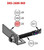 DoorKing 2600-969 Bracket Chain 920 Zinc Plated