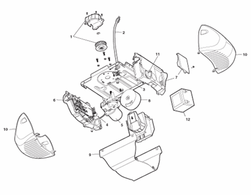 Chamberlain WD900D HD900D DC belt drive opener parts diagram