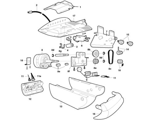 Craftsman 139.5399211 garage door opener parts diagram