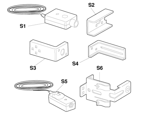 Craftsman safety sensor eyes and brackets diagram
