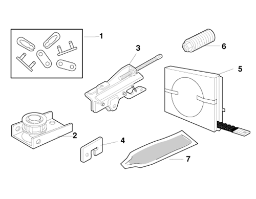 Craftsman belt drive rail assembly parts diagram