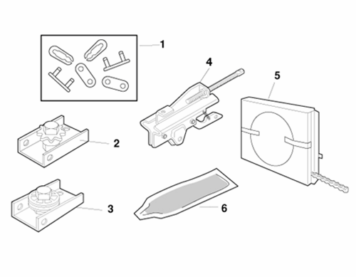 Craftsman chain drive rail assembly parts diagram