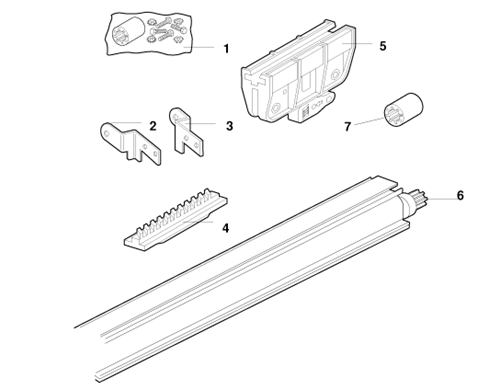 Craftsman screw drive rail assembly parts diagram