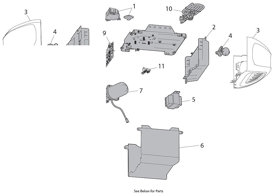 Chamberlain C870 chain drive garage door opener parts diagram