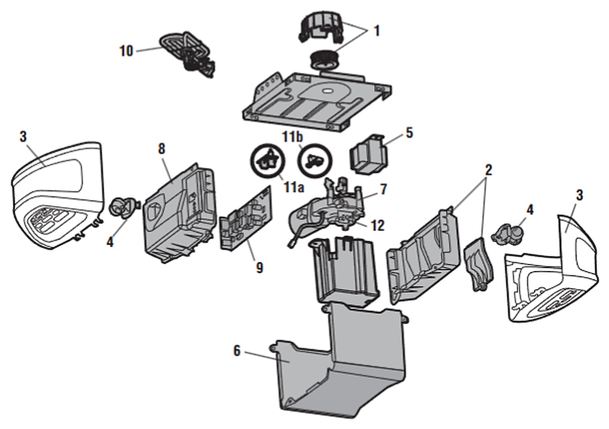 Chamberlain HD920EV belt drive opener motor unit parts diagram