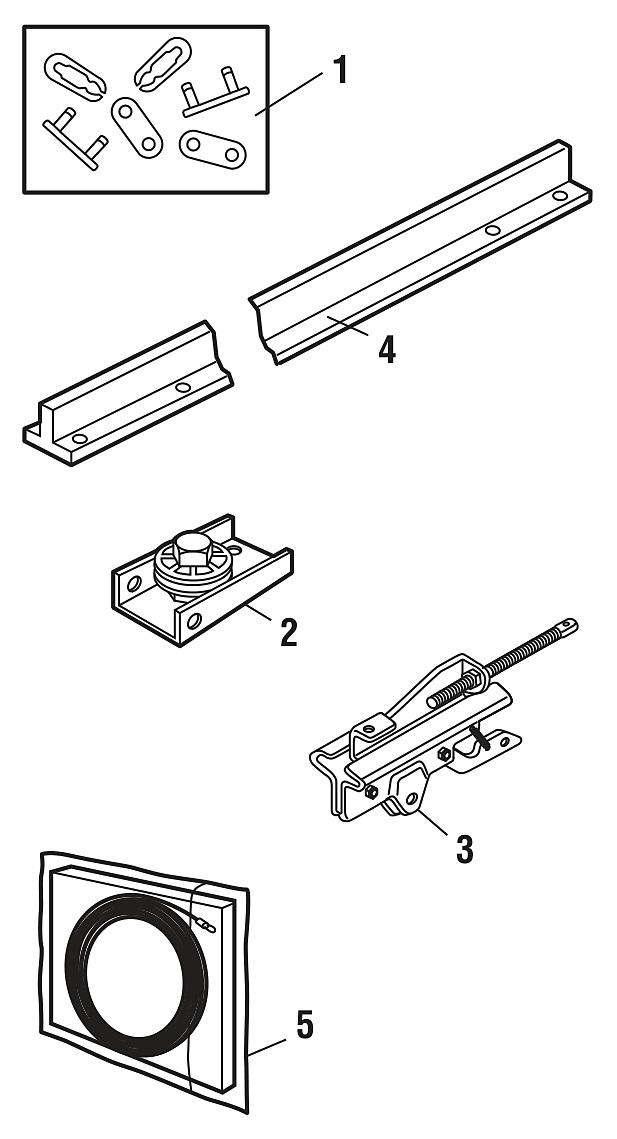LiftMaster 8165 chain drive rail assembly parts diagram