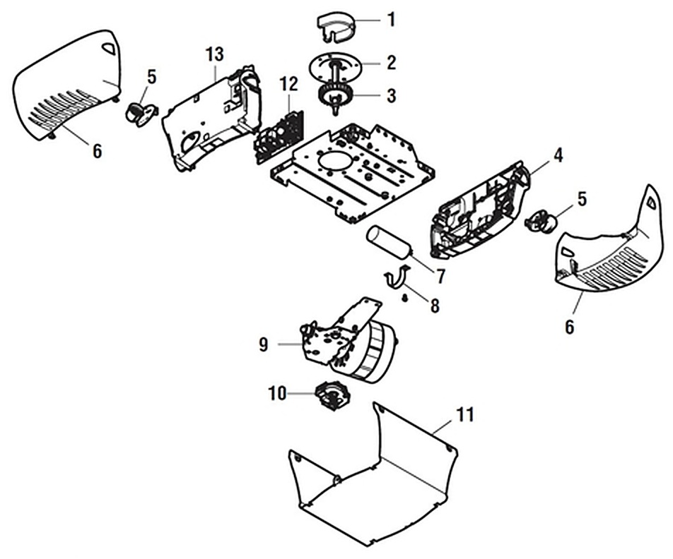 LiftMaster 8365 chain drive garage door opener motor unit parts diagram