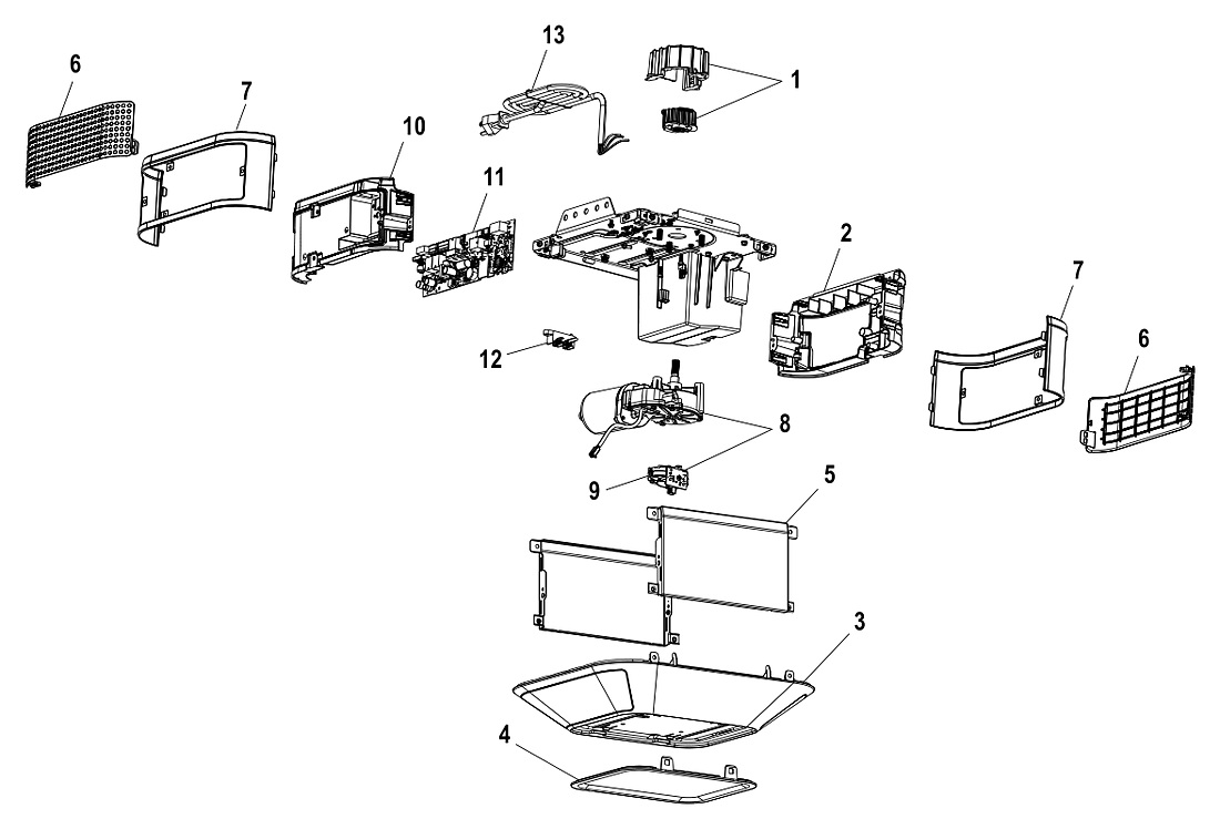LiftMaster 84501 belt drive garage door opener parts diagram