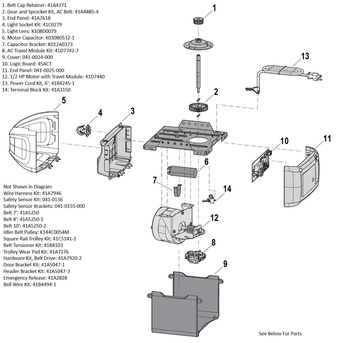 Select Products Parts Garage Door Opener Parts (Residential
